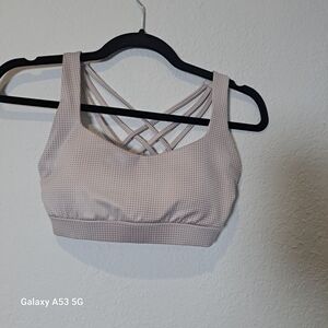 Forever 21 Light Pink Crisscross Sports Bra